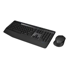Kit Teclado Y Mouse Inalambrico Mk345 Logitech Color Negro
