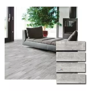 Porcelanato Simil Madera Alberdi Medley Gris  20x60 1ª X M2