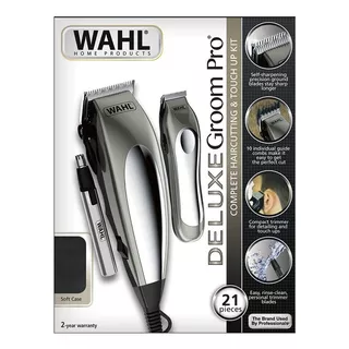 Maquina Afeitadora Wahl Combo Deluxe Groompro