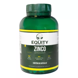 Zinco Quelato 29mg Bisglicinato 60 Cps - Equity Nutrition