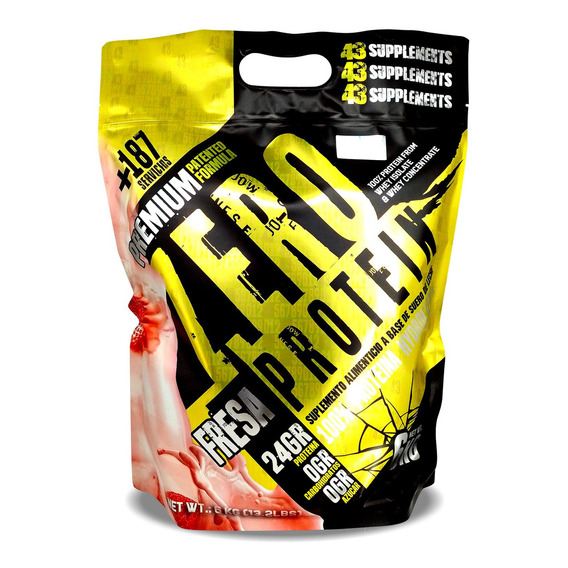 43 Proteina Zero Hidrolizada 6 Kg Fresa 43 Supplements