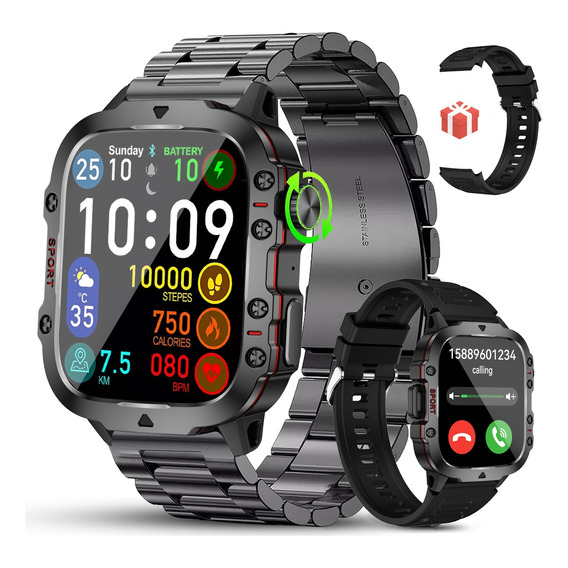 Reloj Inteligente Hombre Smartwatch 1.96'' Bluetooth Llamada