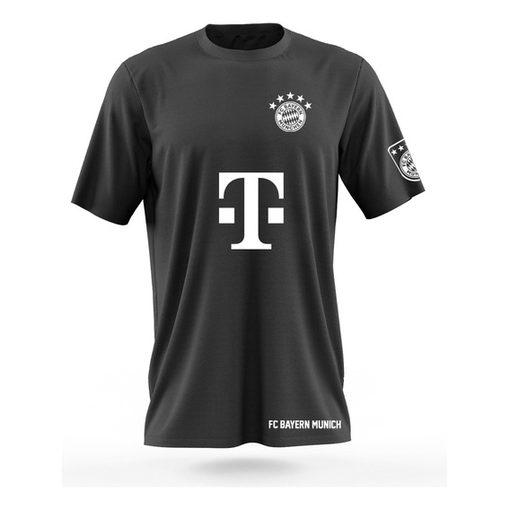 Polera Dryfit Negra Futbol Club Bayern Múnich 2023