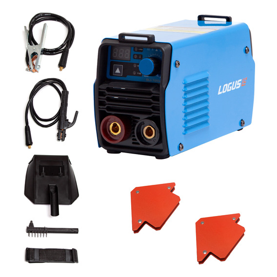 Kit Soldadora Inverter Logus 120amp + 2 Escuadras Magnéticas