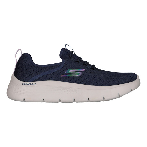 Tenis Skechers 124815xnvlv Go Walk Flex Mujer Color Azul Diseño De La Tela Liso Talla 25 Mx