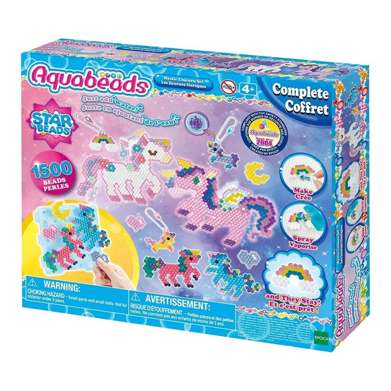 Juego Aquabeads Set Unicornio Mistico Manualidad Niños Febo