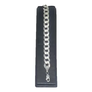 Pulsera Gruesa De Plata Ley925 P220 Tejido Cubano