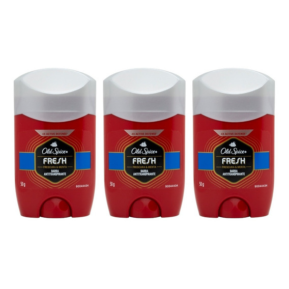 Old Spice Kit X3 Fresh Barra Antitranspirante Desodorante