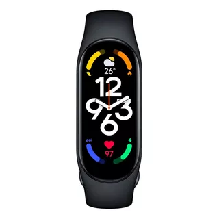 Xiaomi Mi Smart Band 7 Tactical 1.62  Caja 170mm De  Abs  Negra, Malla  Negra De  Silicona Liso M2129b1