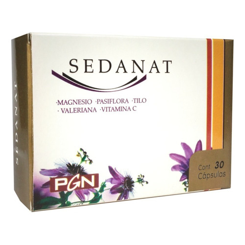 Sedanat Pgn X 30 Capsulas Sedante Natural Insomnio Ansiedad