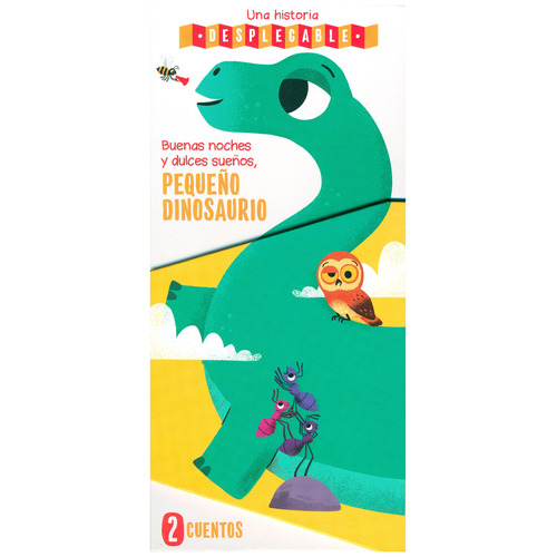 Una Historia Desplegable: Buenas Noches y Dulces Sueños, Pequeño Dinosaurios.: Libro infantil una historia desplegable: Buenas noches y dulces sueños pequeño dinosaurios, de Weerasekera, Rebecca. Editorial Jo Dupre Bvba (Yoyo Books), tapa dura en español, 2022