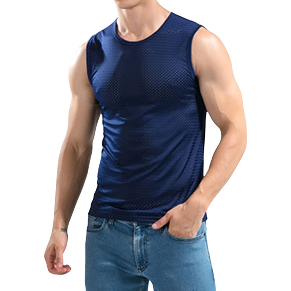 Hombre Tank Top Camiseta Gym Transpirable De Secado Rápido