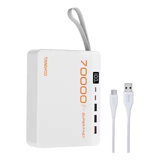 Power Bank 70000mah Batería Portátil 22.5w Carga Rápida