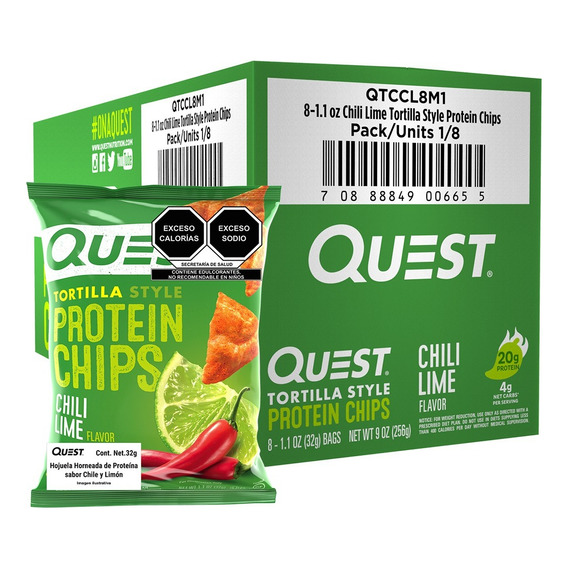 Quest Chips Sabor Limón Con Chile