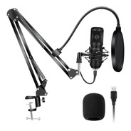 Kit Microfono Condenser Profesional Usb Pc Estudio Streaming