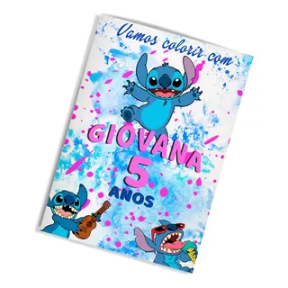 30 Livros De Colorir Lembrancinha Aniversário Lilo & Stitch