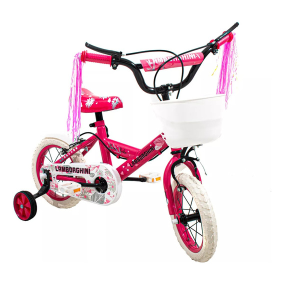 Bicicleta Infantil Nena Rodado 12 Con Rueditas Baby Shopping