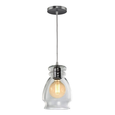 Colgante 1 Luz Vintage Antique Transparente Cristal Apto Led