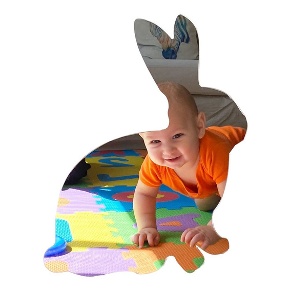  Conejo Miffy 30 Cm Acrílico Irrompible Espejo Montessori