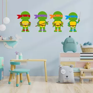 Vinil Decorativo Infantil Tortugas Ninja