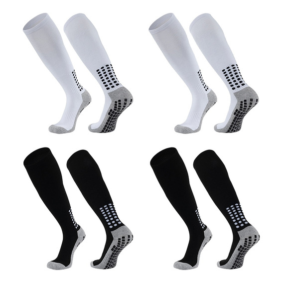 Calcetines De Fútbol Antideslizantes Largos, 4 Pares