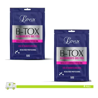  2 Máscara Cabelos/capilar Levux B-tox Profissional Botox 50g