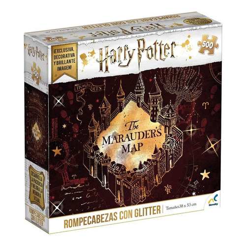 Rompecabezas Novelty Corp Harry Potter Glitter JCA-2452 de 500 piezas