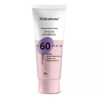 Protetor Facial Fps60 Acido Hialuronico Efeito |nvisivel 50g