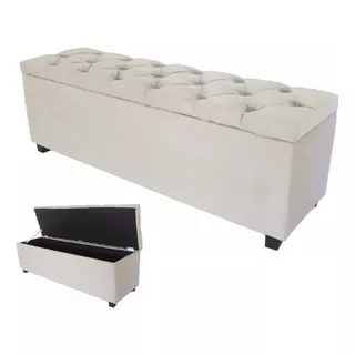 Puff Baú Para Cama Box Casal 140cm ( New ) Recamier 