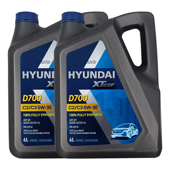 12 Litros Aceite 5w30 Hyundai Xteer Diesel Sintetico C3 Dpf 