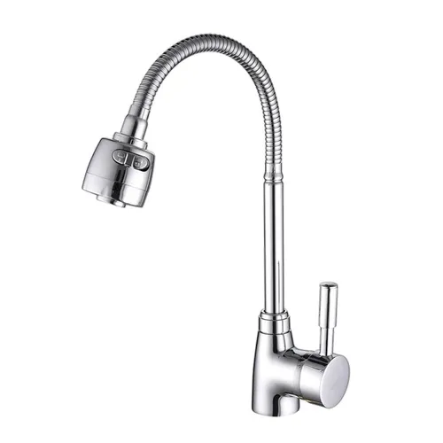 Mezcladora Grifo Monomando Llave Para Fregadero De Cuello Flexible