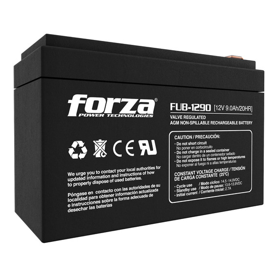 Batería Forza Fub-1290 12v - Techbox