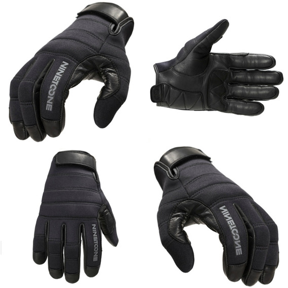 Guantes Moto Ls2 Invierno Cuero Softshell Core Ninetoone 