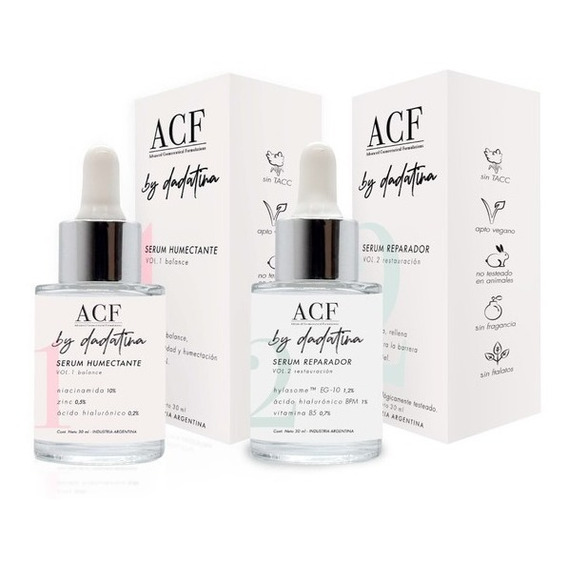 Combo Acf By Dadatina Serum Humectante + Serum Reparador