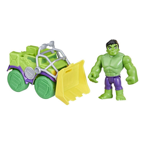Figura De Acción Spidey And Friends Set Hulk Y Camión