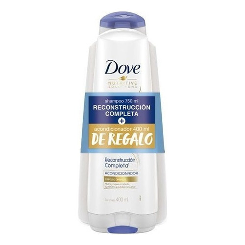  Shampoo Dove Reconstrucción Completa + Acondicionador