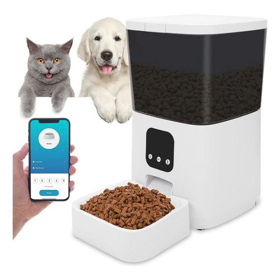 Alimentador Automático Para Gatos Con Wifi De 2,4 G 7l