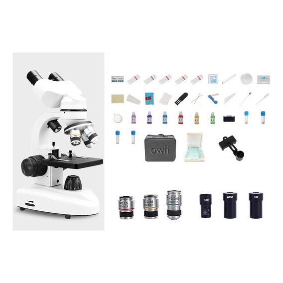 Kit De Microscopio Binocular Profesional 30000x