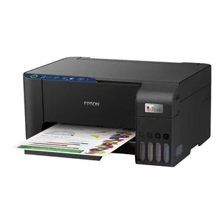 Impresora A Color  Multifunción Epson Ecotank L3251 Con Wifi Negra 100v/240v