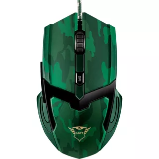 Mouse Gamer Trust Gx T101c Gav 4800 Dpi 6 Botones Color Verde