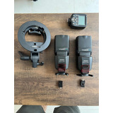 Kit 2 Flash Yongnuo Yn560iv + Controlador Yn560tx + Montura