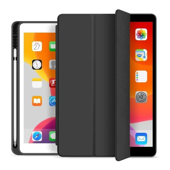Funda Smart Case Para iPad 11 Pro 2021 M1 Negro + Lámina