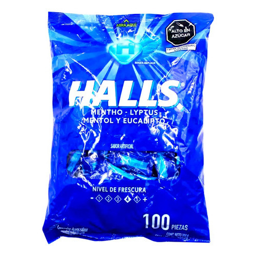 Halls Mentazul Pepa X 100 Und