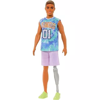 Boneco Ken Fashionistas 212 Perna Protética Hjt11 Mattel