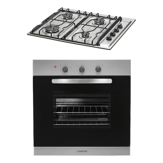 Combo25 Gas Longvie Horno H1500xf + Anafe A2600xf