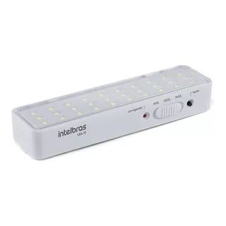 Luz De Emergencia Intelbras Lea 30 Led Con Batería Recargable 1 W 220v Blanco