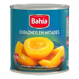 Duraznos Bahia En Mitades Peso Neto 820 Gr Caja X 12 Uni