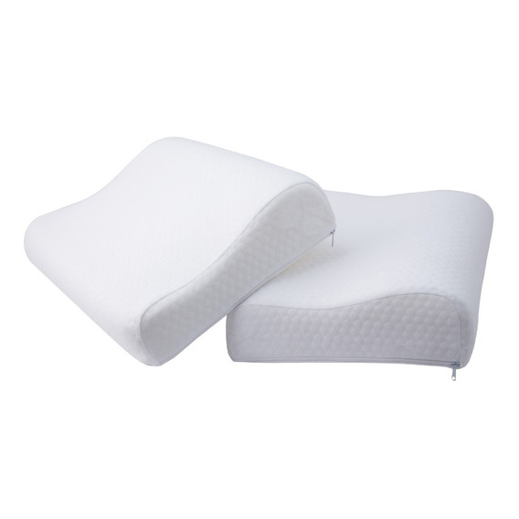 Set X 2 Almohada Cervical En Memory Viscoelastico