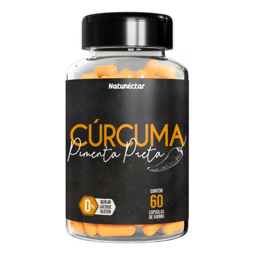 Cúrcuma Con Pimienta Negra Natunectar 60cap 300mg Sabor Nd