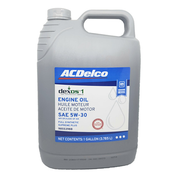 Aceite 5w30 Galo Dexos1 Suprem Acdelco 98553988